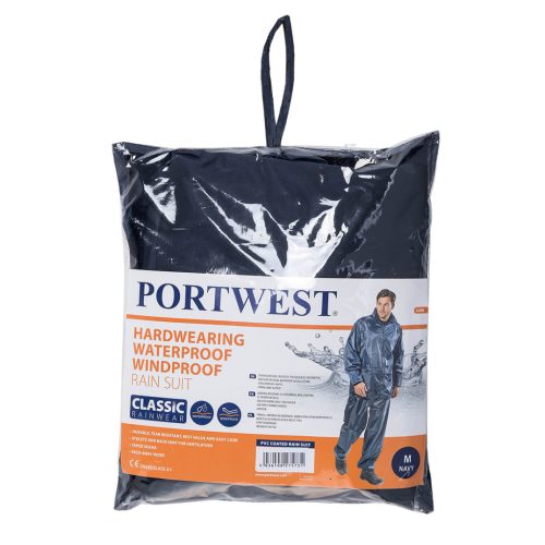 Portwest L440 Essentials esőruha (2 részes öltöny) Navy - L