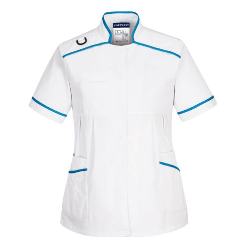 Portwest LW22 Medical Maternity tunika Fehér / Aqua kék - XL