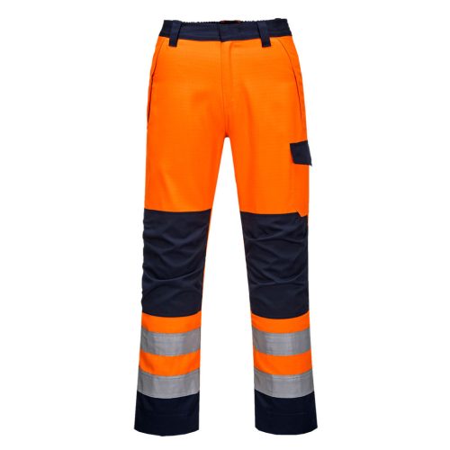 Portwest MV36 Modaflame RIS nadrág Narancs / Navy - XXL