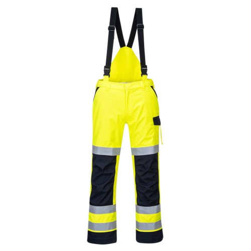 Portwest MV71 Modaflame Rain Multi Norm Arc nadrág Sárga / Navy - 3XL