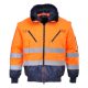 Portwest PJ50 Hi-Vis 3-in-1 Pilota kabát Narancs / Navy - L