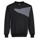 Portwest PW273 PW2 Crew Neck pulóver Fekete / Szürke - S