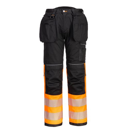 Portwest PW307 PW3 Hi-Vis Class 1 Holster nadrág Narancs / Fekete - 30