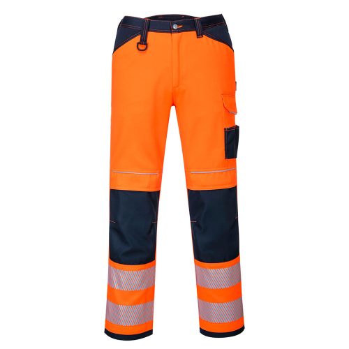 Portwest PW340 PW3 Hi-Vis nadrág Narancs / Navy - 32