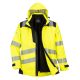 Portwest PW365 PW3 Hi-Vis 3-in-1 kabát Sárga / Fekete - S