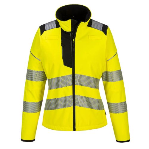 Portwest PW381 PW3 Hi-Vis női Softshell Sárga / Fekete - L