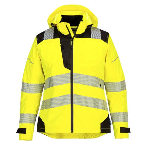 Portwest PW389 PW3 Hi-Vis női esőkabát Sárga / Fekete - XS