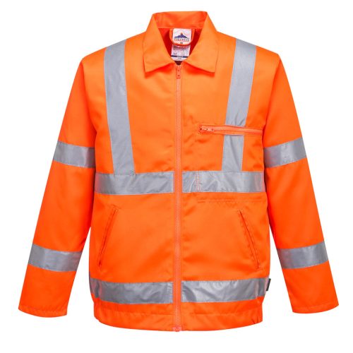 Portwest RT40 Hi-Vis polipamut bomber dzseki Narancs - L