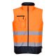 Portwest S267 Hi-Vis kéttónusú mellény Narancs / Navy - XL