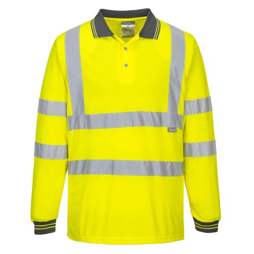 Portwest S277 Hi-Vis hosszú ujjú pólóing Sárga - L