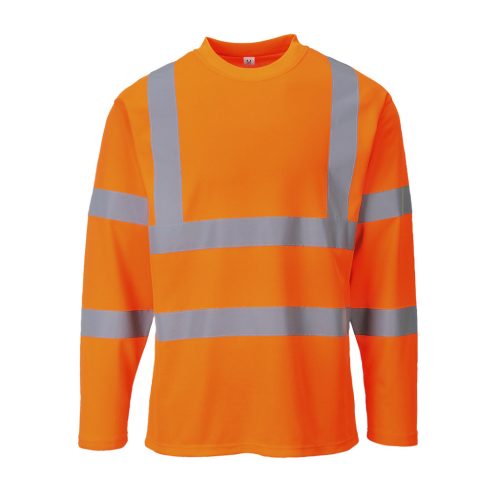 Portwest S278 Hi-Vis hosszú ujjú póló Narancs - S