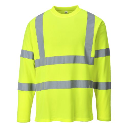 Portwest S278 Hi-Vis hosszú ujjú póló Sárga - S