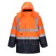 Portwest S426 Hi-Vis 7 az 1-ben kontraszt Traffic kabát Narancs / Navy - S