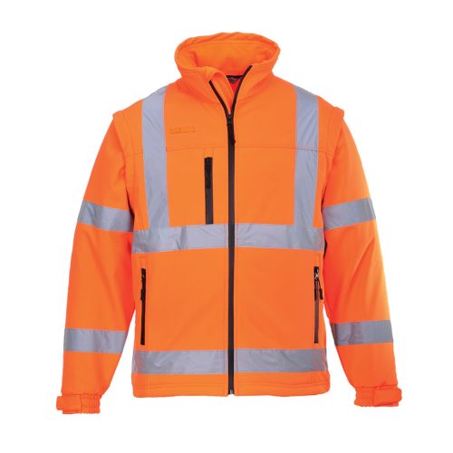 Portwest S428 Jól láthatósági Softshell dzseki (3L) Narancs - S