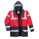 Portwest S466 Hi-Vis Kéttónusú Traffic kabát Piros / Navy - S