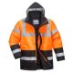 Portwest S467 Hi-Vis Kéttónusú Traffic kabát Narancs / Fekete - S