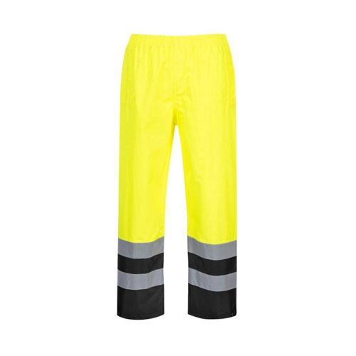 Portwest S486 Hi-Vis kéttónusú Traffic nadrág Sárga / Fekete - 4XL