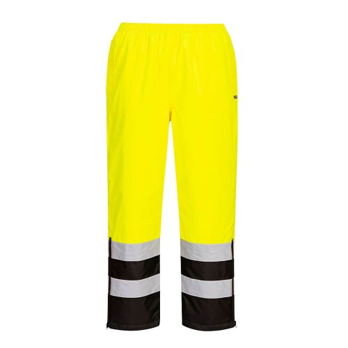 Portwest S598 Hi-Vis lélegző nadrág Sárga / Fekete - 4XL