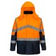 Portwest S760 Hi-Vis kéttónusú lélegző kabát Narancs / Navy - L