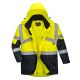 Portwest S760 Hi-Vis kéttónusú lélegző kabát Sárga / Navy - XS