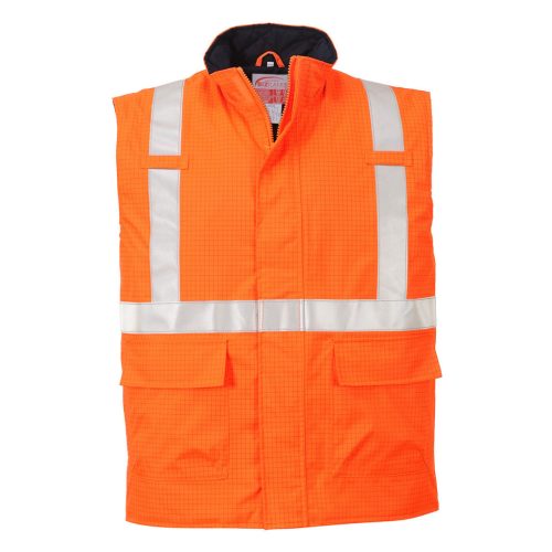 Portwest S776 Bizflame Rain Hi-Vis antisztatikus FR lángálló mellény Narancs - XL