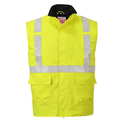 Portwest S776 Bizflame Rain Hi-Vis antisztatikus FR lángálló mellény Sárga - M