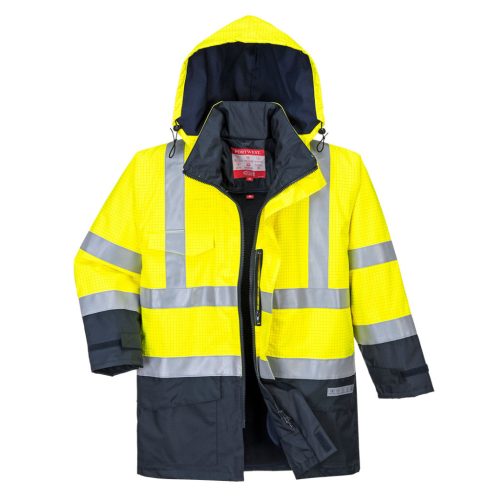 Portwest S779 Bizflame Rain Hi-Vis Multi-Protection kabát Sárga / Navy - 4XL