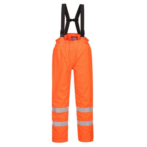 Portwest S781 Bizflame Rain bélelt- Hi-Vis antisztatikus FR nadrág Narancs - L