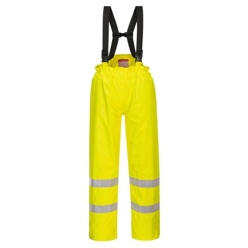 Portwest S781 Bizflame Rain bélelt- Hi-Vis antisztatikus FR nadrág Sárga - XL