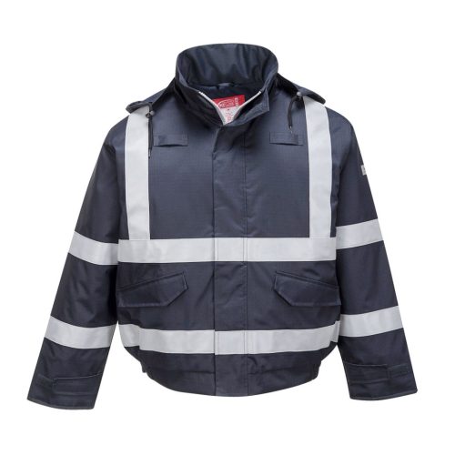 Portwest S783 Bizflame Rain FR Multi Protection bomber kabát Navy - 4XL