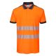 Portwest T180 PW3 Hi-Vis pólóing S/S Narancs / Fekete - XS