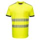 Portwest T181 PW3 Hi-Vis póló S/S Sárga / Navy - M