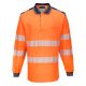 Portwest T184 PW3 Hi-Vis hosszú ujjú pólóing Narancs / Navy - L