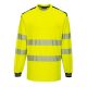 Portwest T185 PW3 Hi-Vis hosszú ujjú póló Sárga / Fekete - M