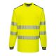 Portwest T185 PW3 Hi-Vis hosszú ujjú póló Sárga / Navy - L