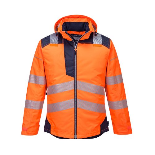 Portwest T400 PW3 Hi-Vis télikabát Narancs / Navy - XL