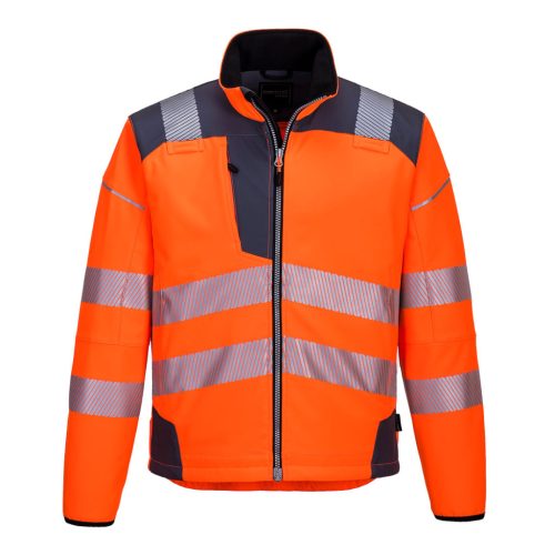 Portwest T402 PW3 Hi-Vis Softshell kabát Narancs / Szürke - S