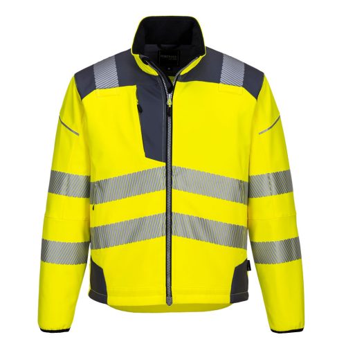 Portwest T402 PW3 Hi-Vis Softshell kabát Sárga / Szürke - S