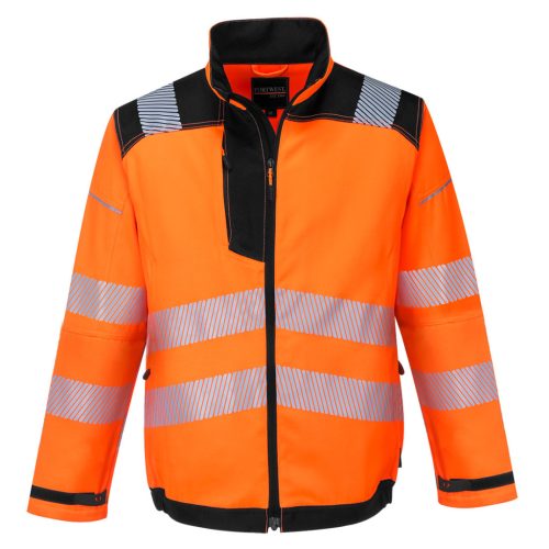 Portwest T500 PW3 Hi-Vis kabát Narancs / Fekete - M