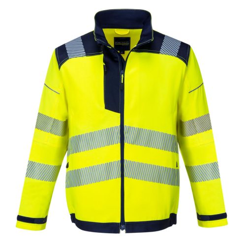 Portwest T500 PW3 Hi-Vis kabát Sárga / Navy - M