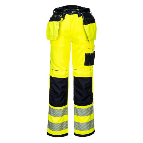 Portwest T501 PW3 Hi-Vis Holster nadrág Sárga / Fekete - 28