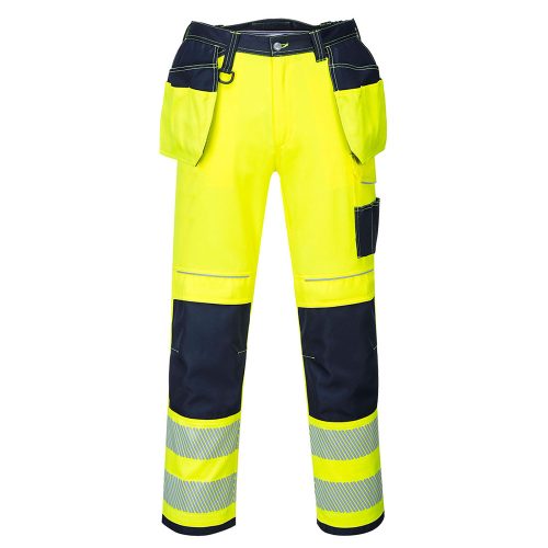 Portwest T501 PW3 Hi-Vis Holster nadrág Sárga / Navy - 30