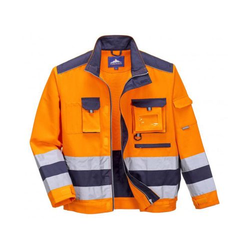 Portwest TX50 Lille Hi-Vis kabát Narancs / Navy - M