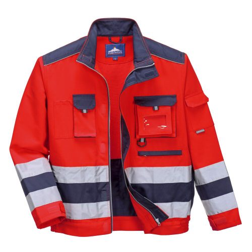 Portwest TX50 Lille Hi-Vis kabát Piros / Navy - S