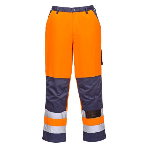 Portwest TX51 Lyon Hi-Vis nadrág Narancs / Navy - L