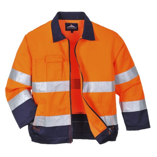 Portwest TX70 Madrid Hi-Vis kabát Narancs / Navy - M