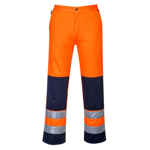 Portwest TX71 Seville Hi-Vis nadrág Narancs / Navy - L